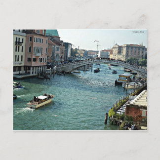 Cartão Postal venice hidrovia Veneza Itália