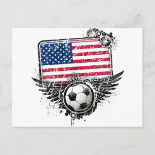 Cartão Postal Ventiladores de futebol dos EUA