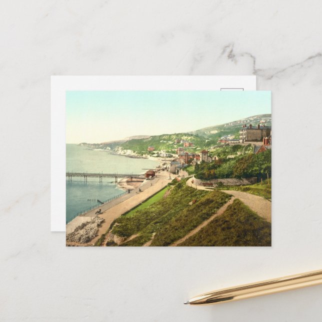 Cartão Postal Ventnor II, Isle of Wight, Inglaterra (Frente/Verso In Situ)