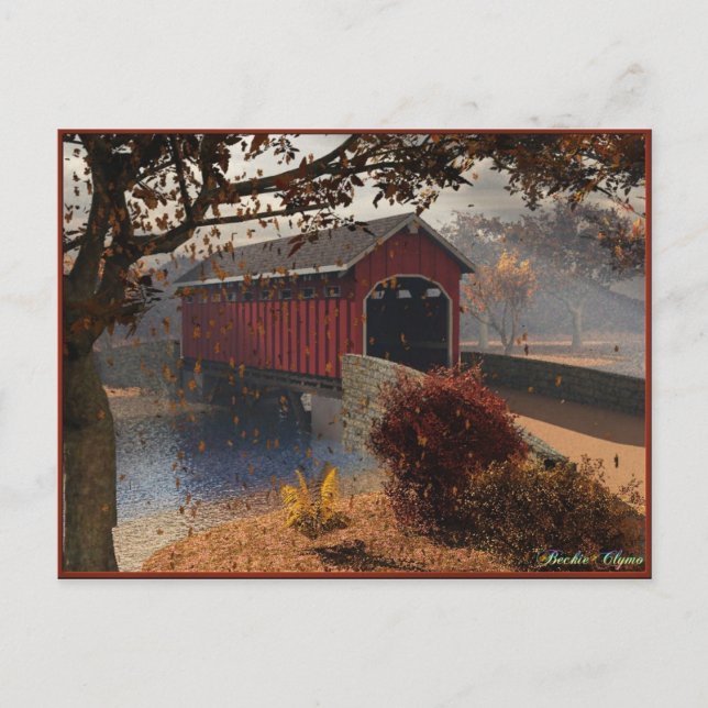 Cartão Postal Ventos de outono (Frente)