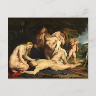 Cartão Postal Venus & Adonis - Rubens