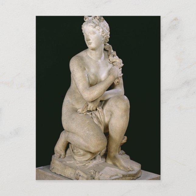 Cartão Postal Venus Crouching, 1686 (Frente)