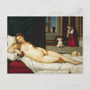Cartão Postal Vênus de Urbino por Titian