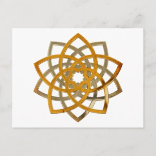 Cartão Postal Venus Flower Duo - metal antigo