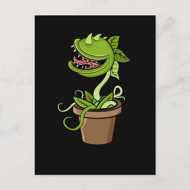 Cartão Postal Venus Fly Trap Plant Gift Men Carnivorous Plants (Frente)