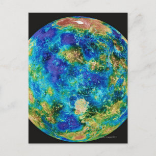 Cartão Postal Vênus Sob Falsa Cor