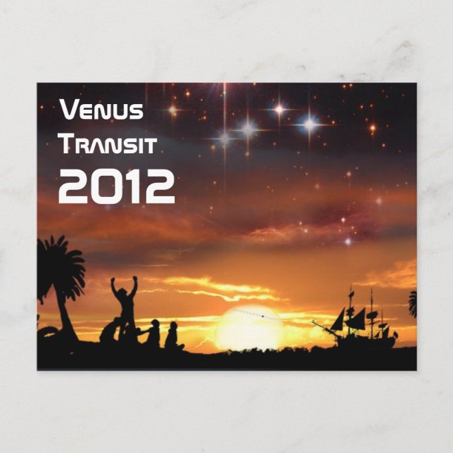 Cartão postal Venus Transit 2012 (Frente)