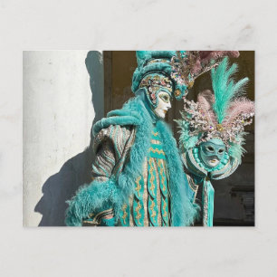 Cartão Postal Venzia Carnivale - Homem Espetacular de Penas