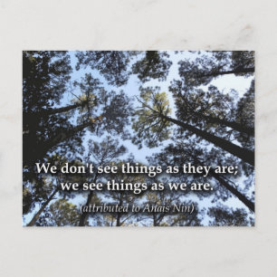 Cartão Postal Ver coisas (árvores)