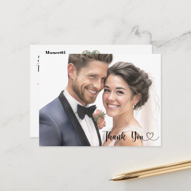 Cartão Postal Ver Costas - Casamento (Frente/Verso In Situ)