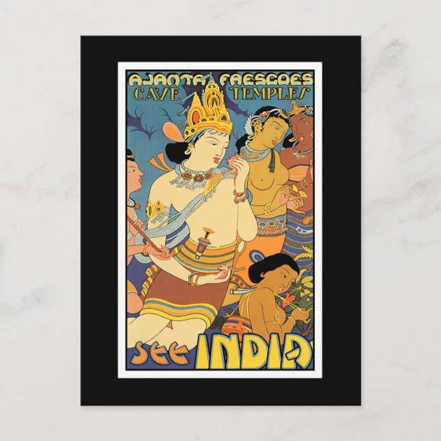 Cartão postal: Ver Índia (Frente)