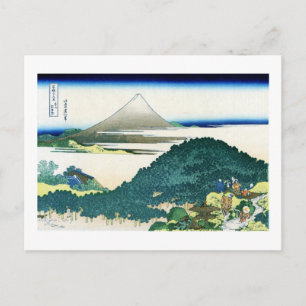 Cartão Postal Ver o Monte Fuji de Aoyama, Hokusai