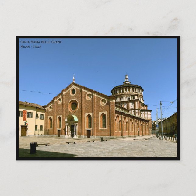 Cartão Postal Ver Papais noeis da igreja Maria delle Grazie - Mi (Frente)