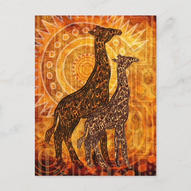 Cartão Postal Verão Africano (Frente)