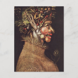 Cartão Postal Verão de Giuseppe Arcimboldo