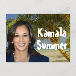 Cartão Postal Verão de Kamala 2024