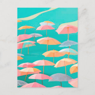 Cartão Postal Verão de praia