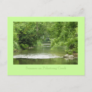 Cartão Postal Verão em Pohatcong Creek