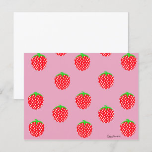 Cartão Postal Verão Lindamente de Morango