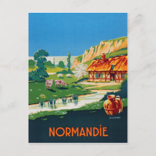Cartão Postal Verão na Normandia, França