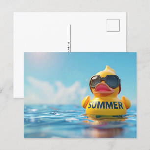 Cartão Postal Verão, pato de borracha, Posto de passagem