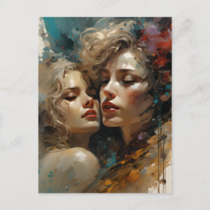 Cartão Postal Verdadeiro Amor Lésbico