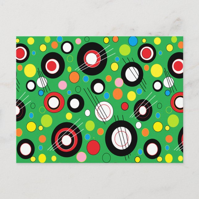 Cartão Postal Verde colorido (Frente)