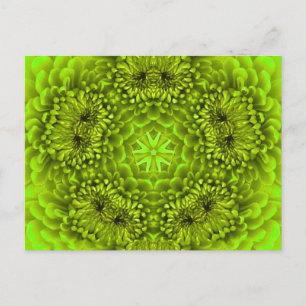 CARTÃO POSTAL VERDE DAHLIA