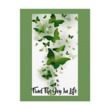 Verde escuro e borboletas de Cinza