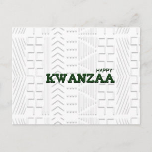 Cartão Postal Verde feliz moderno de Kwanzaa