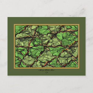 CARTÃO POSTAL VERDE FRATURADA II