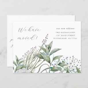 Cartão Postal Verde Simples Que Mudámos Para Casa