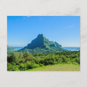Cartão postal verde tropical de Moorea