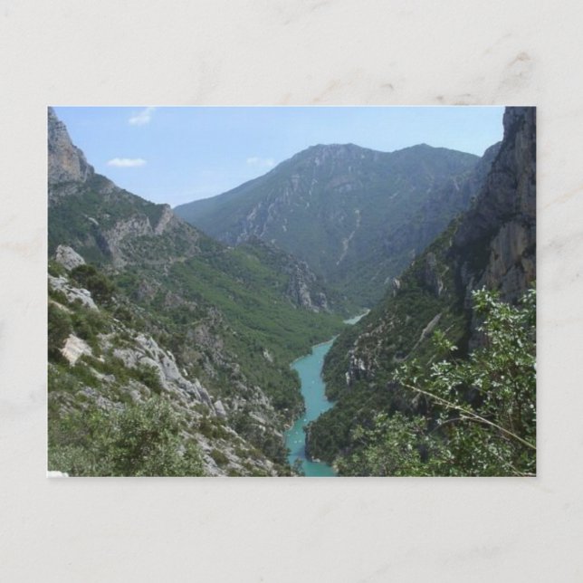 Cartão Postal Verdon Gorge (Frente)