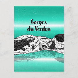 Cartão Postal Verdon Gorge Fance