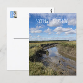 Cartão Postal Verdronken Land van Saeftinghe, Países Baixos
