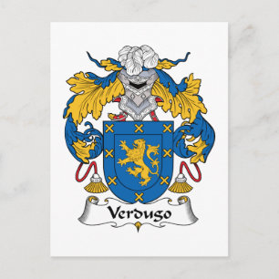 Cartão Postal Verdugo Family Crest