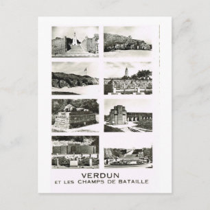 Cartão Postal Verdun e os campos de batalha