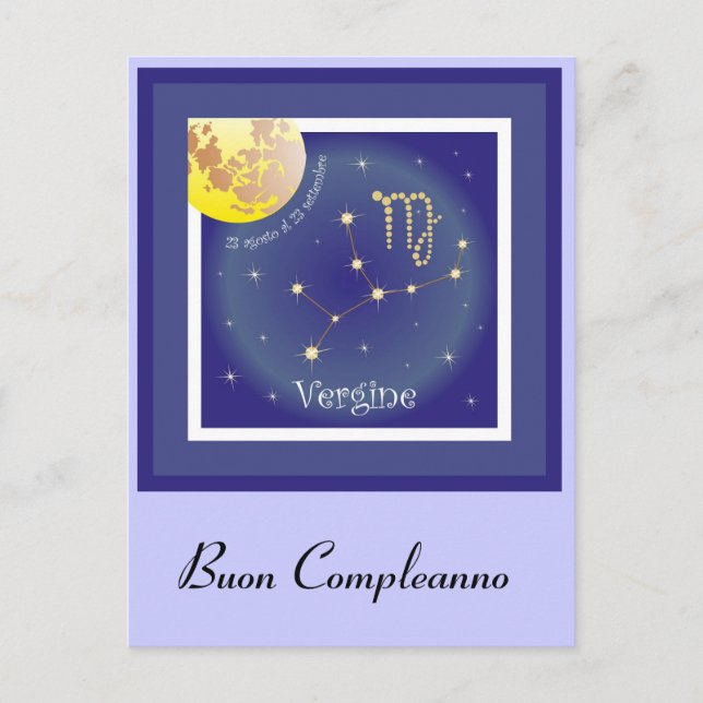 Cartão Postal Vergine 23 agosto al 23 estabelecimento Postkarte (Frente)