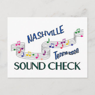 Cartão Postal Verificação de Som de Nashville