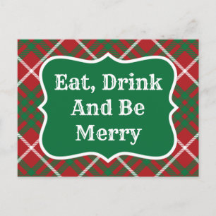 Cartão Postal Verificação Vermelha e Verde