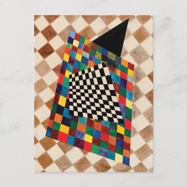 Cartão Postal Verificador por Wassily Kandinsky (Frente)