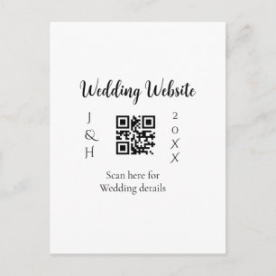CARTÃO POSTAL VERIFICAR QR DO SITE DO CASAMENTO NOME DO CASAL AN