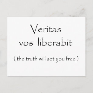 Cartão Postal Veritas vos liberabit-postais