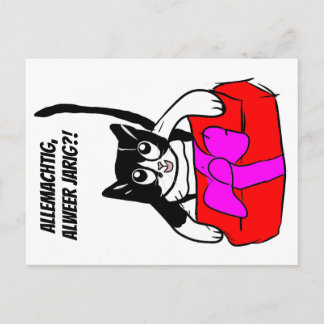 Cartão Postal verjaardagskaart met Yuki / birthdaycard