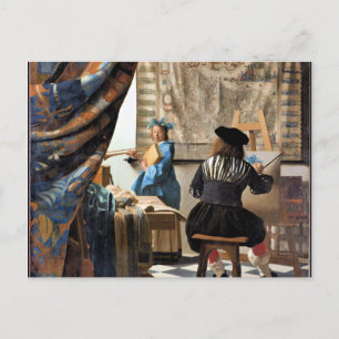 Cartão Postal Vermeer - A Arte da Pintura