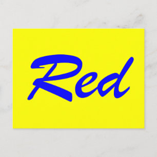 Cartão Postal Vermelho