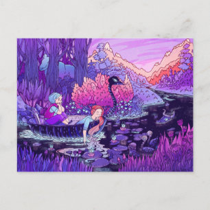 Cartão Postal Vermelho e Azul velejando o Rio Negro