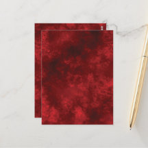 CARTÃO POSTAL VERMELHO EM BRANCO CRIE O SEU