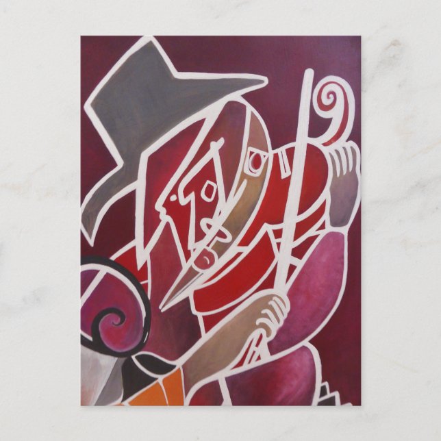 Cartão Postal ''Vermelho Monocromático' (Frente)